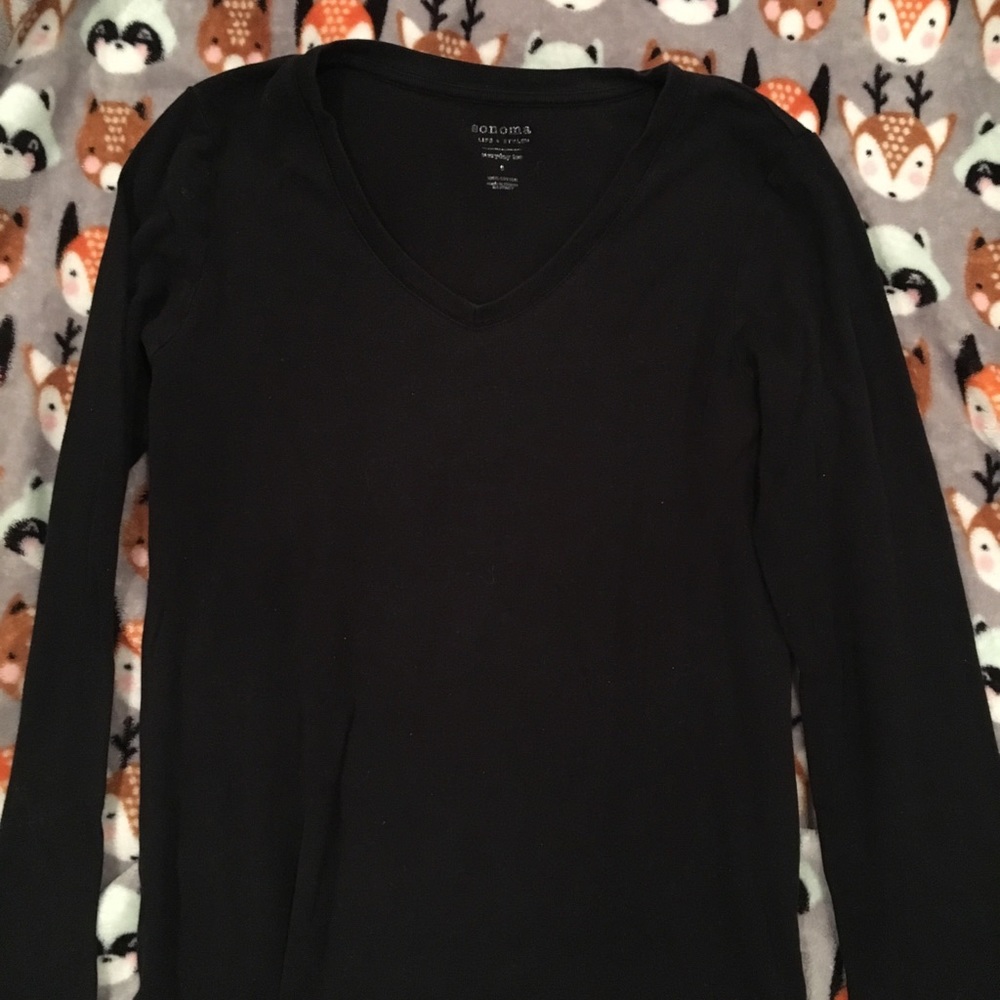 Women’s Long Sleeve Black Top